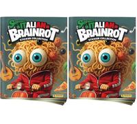 Panini SKIFIDOL Italian BRAINROT Stickers Album (Lot de 2)