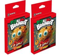 Panini SKIFIDOL Italian BRAINROT Stickers Blister 8 Pochettes (Lot de 2)