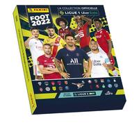 Panini stickers Foot Ligue 1 2021-22 coffret 1 album souple + 28 poch + 3 Pochettes offertes + 6 joueurs incontournables du championnat de France)