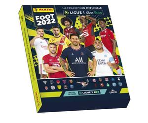 Panini stickers Foot Ligue 1 2021-22 coffret 1 album souple + 28 poch + 3 Pochettes offertes + 6 joueurs incontournables du championnat de France)