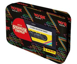 Panini Stranger Things - LA DERNIERE Aventure Boite métal 10 Pochettes + 1 Carte édition limitée + 2 Maxi Stickers