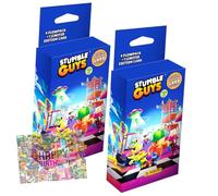 Panini Stumble Guys Lot de 2 cartes à collectionner Série 2 sous blister + carte d'anniversaire exclusive
