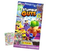 Panini Stumble Guys Lot de cartes série 2 - Cartes à collectionner - 1 booster + carte d'anniversaire exclusive