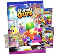 Panini Stumble Guys Lot de cartes série 2 - Cartes à collectionner - 1 démarreur + 2 boosters + carte d'anniversaire exclusive