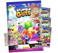 Panini Stumble Guys Lot de cartes série 2 - Cartes à collectionner - 1 démarreur + 3 boosters + carte d'anniversaire exclusive