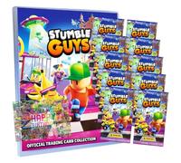 Panini Stumble Guys Lot de cartes série 2 - Cartes à collectionner - 1 porte-documents + 10 boosters + carte d'anniversaire exclusive