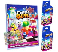 Panini Stumble Guys Lot de cartes série 2 - Cartes à collectionner - 1 porte-documents + 2 blister + carte d'anniversaire exclusive