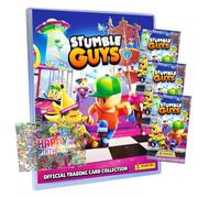 Panini Stumble Guys Lot de cartes série 2 - Cartes à collectionner - 1 porte-documents + 3 boosters + carte d'anniversaire exclusive