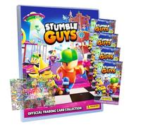 Panini Stumble Guys Lot de cartes série 2 - Cartes à collectionner - 1 porte-documents + 4 boosters + carte d'anniversaire exclusive