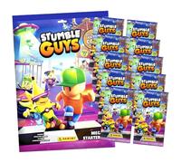 Panini Stumble Guys Lot de cartes série 2 - Cartes à collectionner - 1 Starter + 10 boosters + carte d'anniversaire exclusive