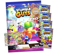 Panini Stumble Guys Lot de cartes série 2 - Cartes à collectionner - 1 Starter + 4 boosters + carte d'anniversaire exclusive