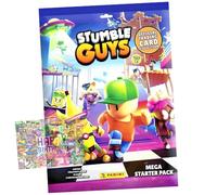 Panini Stumble Guys Lot de cartes série 2 - Cartes à collectionner - 1 Starter + carte d'anniversaire exclusive