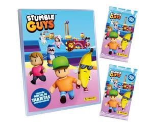 Panini Stumble Guys Trading Cards Starter Pack Contenant 1 classeur + 2 Pochettes + 1 Carte édition limitée