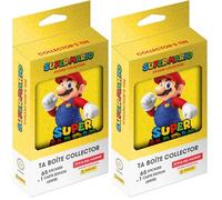 Panini Super Mario - It's A ME, Mario! Boite métal 13 Pochettes + 1 Carte édition limitée (5 Coloris aléatoires) (Lot de 2)