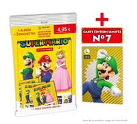 Panini Super Mario - Pack de démarrage 1 album + 3 packets et carte Luigi
