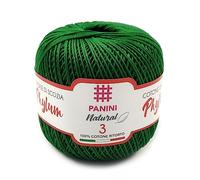 Panini Tessuti, Coton Phylum tit. 3 petits pains naturels torsadés 3 fois plus épais - Fil d'Écosse - Fabriqué en Italie - Travail au crochet, fait main