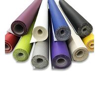 Panini Tessuti Lot de 10 chutes de similicuir souple, couleurs mixtes, environ 30 x 70 cm, idéal pour travaux manuels, patchwork, décorations