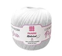 Panini Tessuti, Pelote de Cotton Phylum Title 8 - Disponible en Différentes Couleurs, pour Crocheter - 100 g - 710 m - Bricolage, Fil, Coton