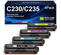 PANINK C230 C235 Lot de 4 cartouches de toner haute capacité de rechange | Cartouche de toner compatible avec Xerox 006R04391 006R04392 006R04393 006R04394 pour imprimante C230 C235 C230DNI C235DNI