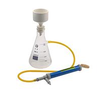 PANJAZE Appareil de distillation de filtration sous vide de laboratoire, avec kit de filtrage d'aspiration en verre d'entonnoir et de pompe pour réduire la pression dans la bouteille de filtre Expérie