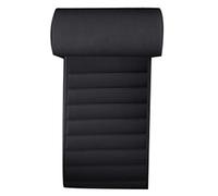 panjin Universel Le SièGe de Voiture Le Coussin de Jambe en Cuir Le Tapis D'Extension de Support Le Support de Pied Souple Cuir de Jambe GenouillèRe Coussin MéMoire Noir