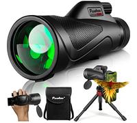 Pankoo Télescope monoculaire 12 x 60 haute puissance avec adaptateur pour smartphone trépied et sac portable, monoculaire de vision plus grande pour adultes avec prisme BAK4 et lentille FMC, convient