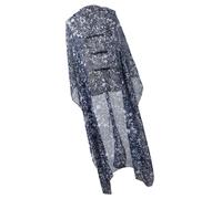 Pankou Écharpe Châle avec Pankou Polyester Respirant Élégant Cache-Maillot pour Extérieur et Voyage Confortable Doux pour la Peau Sensible, Motif floral bleu., taille unique