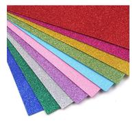 Panlom Lot de 20 feuilles A4 en mousse éponge à paillettes pour travaux manuels et décoration 2 mm coleurs assorties
