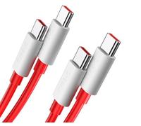 Panlouting 2 Pack | Câbles de Charge USB-C vers USB-C 65W pour OnePlus 9 Pro 9 8T 8 Pro 7T iPad Pro MacBook Pro Air | Chargement SUPERVOOC et Warp | 2 Mètres | Charge Rapide Super PD
