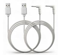 Panlouting 2 Pack | Remplacement Câbles Chargeur USB 2.5mm compatible avec Lovense et Tracy's Dog Chargeur pour Masseur Vibrant Wand