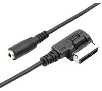 Panlouting AMI MDI vers 3,5mm Femelle Aux Câble Adaptateur Compatible avec Audi 3G MMI, VW Volkswagen Tiguan GTI CC Skoda Fabia Octavia | 1 Mètre