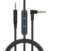 Panlouting Remplacement Câble Audio Aux 3,5mm à 2,5mm avec Microphone et Boutons de Commande pour Casque | Compatible avec Bose Quiet Comfort QC25 QC35 SoundLink SoundTrue