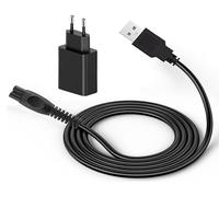 Panlouting Remplacement Câble de Chargeur USB 5V avec Adaptateur d'Alimentation pour Rasoirs Électriques Philips QP2724, QP2834, OneBlade Pro 360