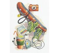 PANNA Embroidery Kit de Point de Croix, Multicolore, 23,5x31,5cm