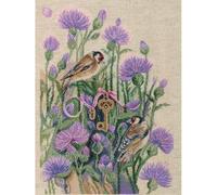 PANNA Embroidery Kit de Point de Croix, Multicolore, 25x35cm