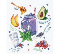 PANNA Embroidery Kit de Point de Croix, Multicolore, 27x31cm