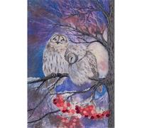 Panna "Gossip Owls" set de points de satin 18x25.5cm