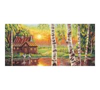 PANNA Kit de broderie au point de croix Multicolore 38,5 x 18 cm