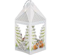 Panna Kit de point de croix "Lanterne de forêt 3D-Design", modèle à compter, 15,5x7x7cm