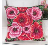 Panna Kit de points de croix coussin "Début d'été" 30x30cm, motif à compter