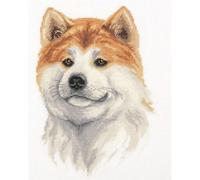 PANNA Kit point de croix Akita Inu J-7052