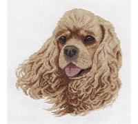 Panna Kit point de croix "Cocker Spaniel" 22x23cm, motif à compter