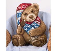 Panna Kit point de croix compté Mon ours en peluche 34 x 43 cm