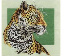 Panna Kit point de croix "Léopard" 31,5x31,5cm, motif à compter