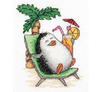PANNA Pingouin en Vacances kit de Point de Croix