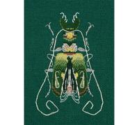 Panna Point de Croix Set "Coccinelle Fantaisie, Emeraude et Citron", patron à compter, 9x12,5cm