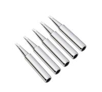 Panne à Souder, 5 Pièces Pointe de Fer à Souder de Remplacement, Pointes de Soudure Alliages Plaqué Nickel, Applicable pour Hakko,Station de Reprise de Soudure Conseils Soudage Outil (900M-T-2.4D)