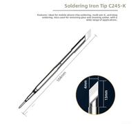 Panne à souder C245 Transfert Thermique pour efficace Panne à(C245-K) | pour chauffage ultra-rapide, conception tout-en-un, capteur température intégré, maximal
