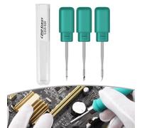 Panne à souder de rechange pour fer C210, 80 x 20 mm, incurvée et droite, compatible avec plusieurs stations, noyau en cuivre pour un chauffage rapide et uniforme, argent (C210-020)