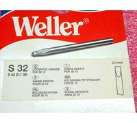 panne fer souder S32 weller T0054321100 T0054321199 droite 2mm SI15 WHS40 WHS40D